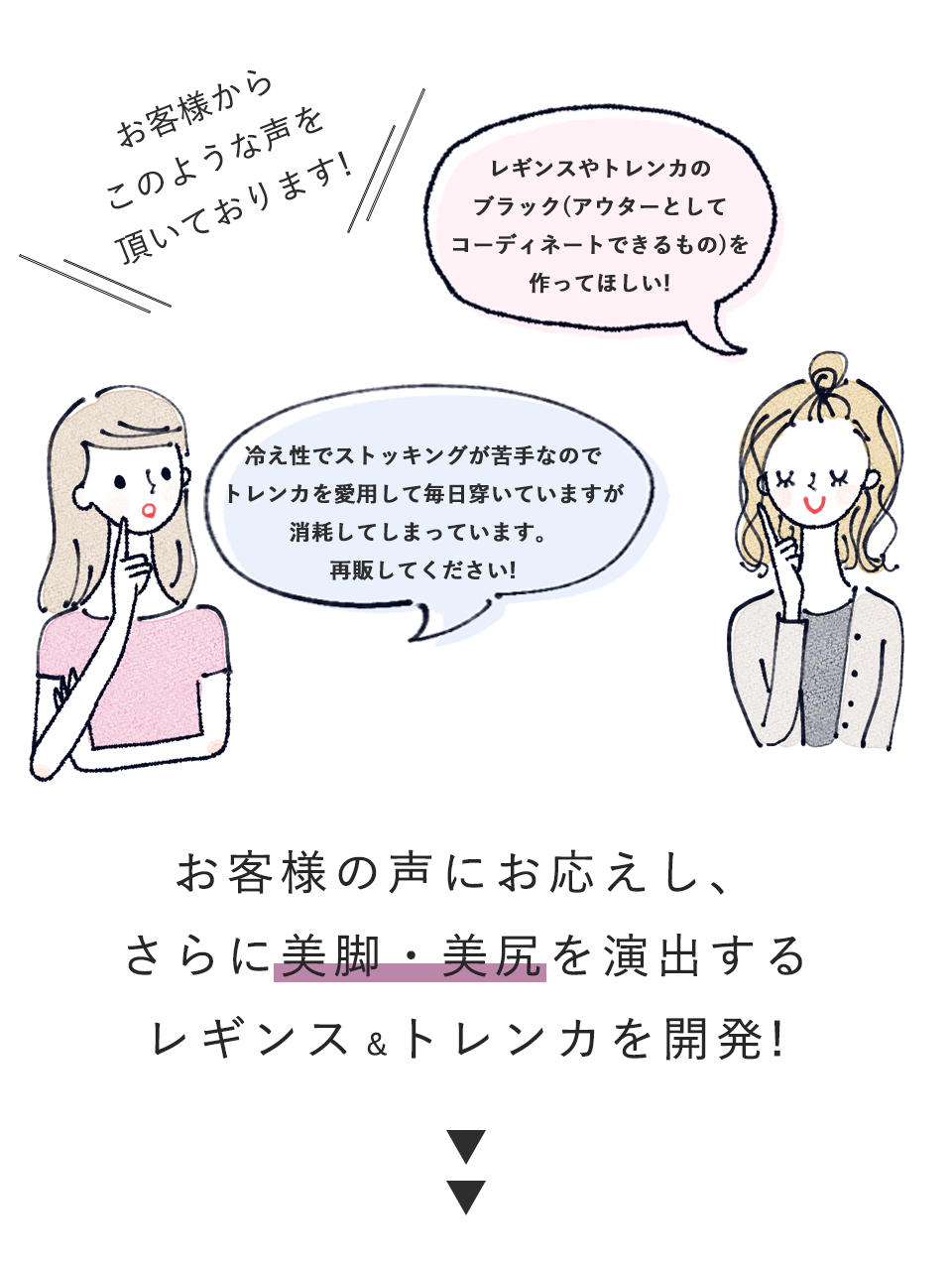 股関節サポート美脚レギンス・トレンカ