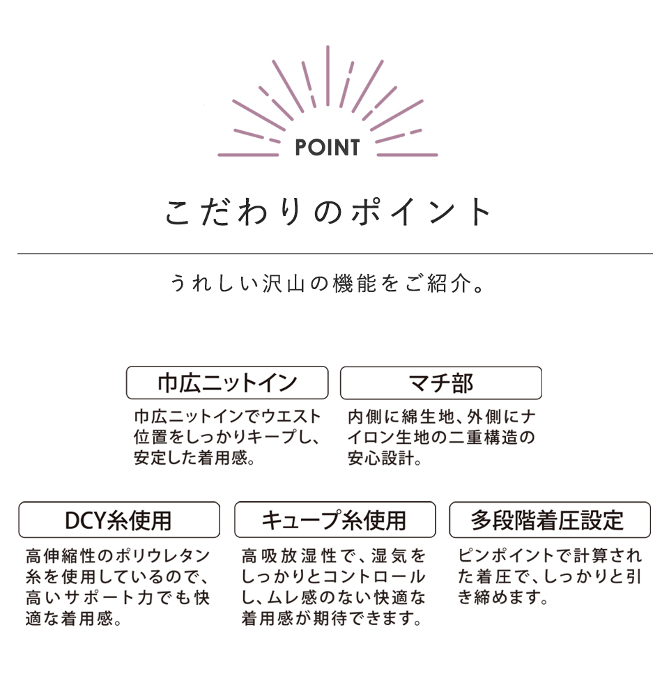 股関節サポート美脚レギンス・トレンカ