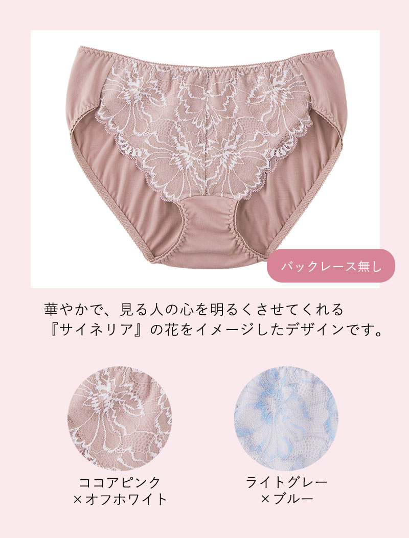 【サイネリア柄】ココアピンク×オフホワイト、ライトグレー×ブルー