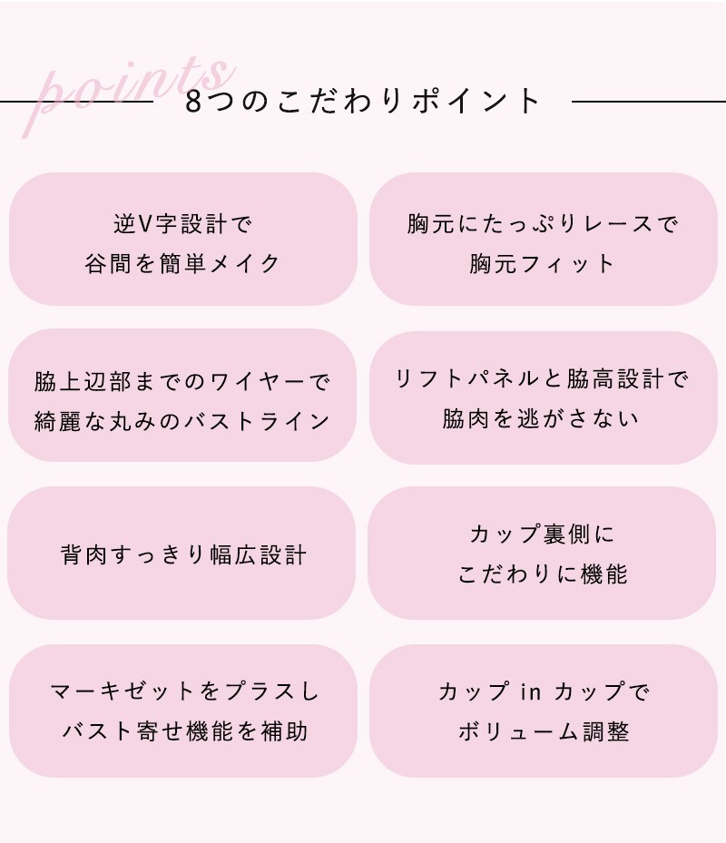 ８つのこだわりポイント