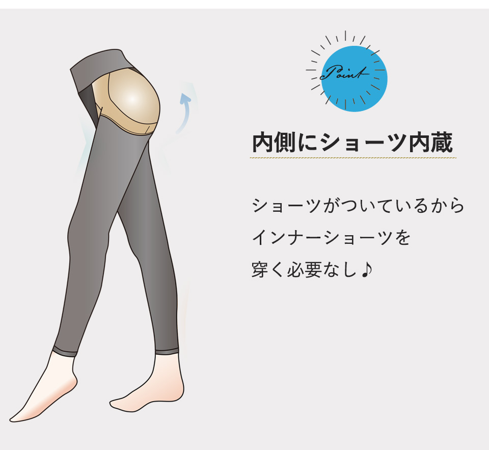 水陸両用ヒップアップレギンス