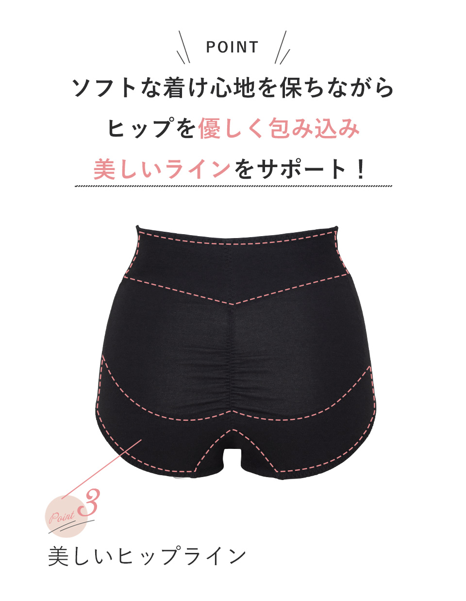 ワイヤー入りとは思えない優しい着け心地！マルコ初マタニティショーツ