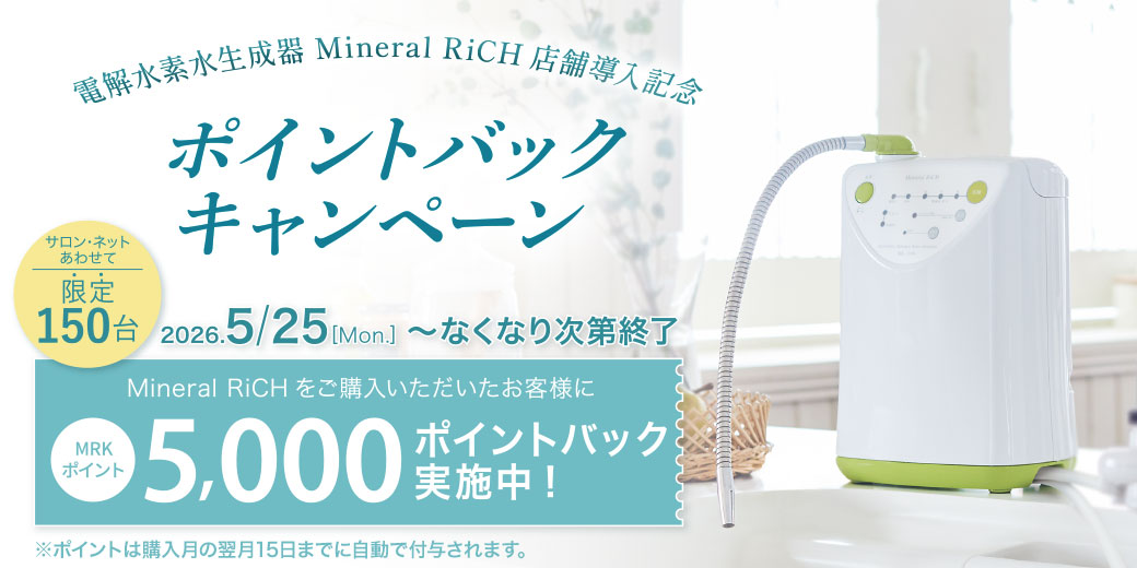 電解水素水生成器 Mineral RiCH | 補整下着(補正下着)、ブラ・ショーツ