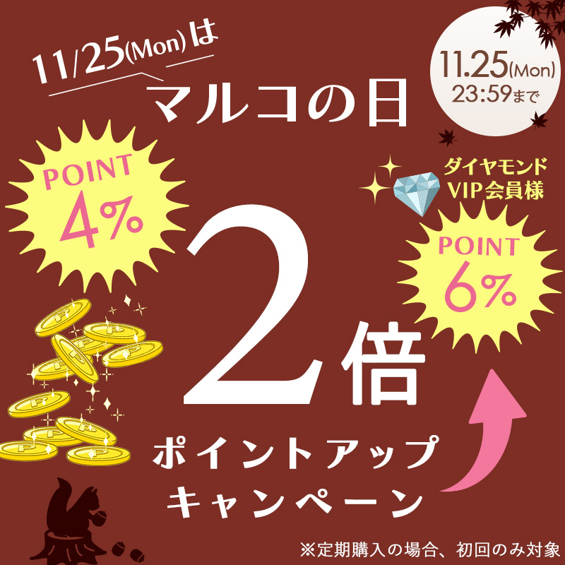 11月25日 マルコの日ポイントアップキャンペーン