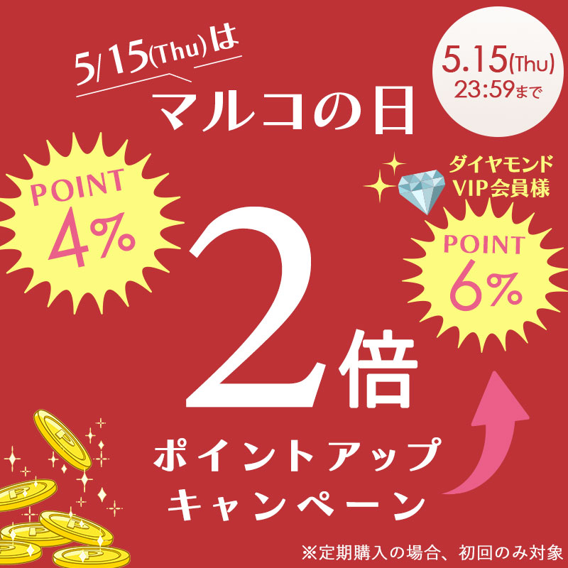 5月15日 マルコの日ポイントアップキャンペーン