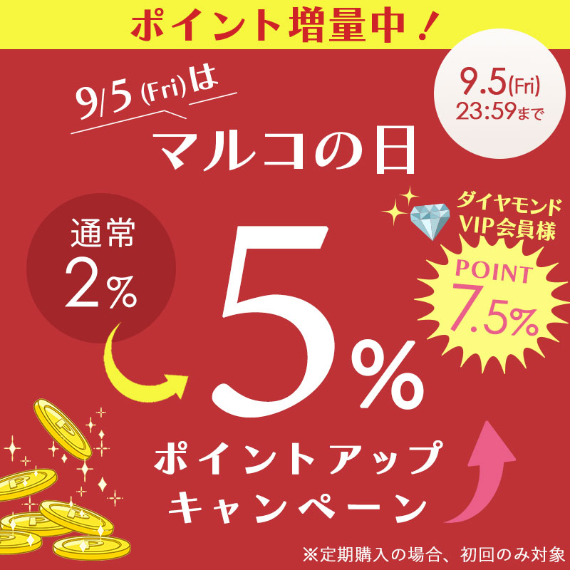 9月5日 マルコの日ポイントアップキャンペーン