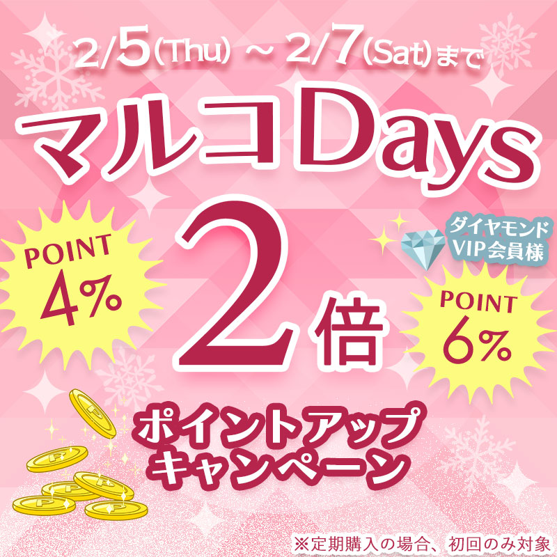 2月5日～7日 マルコDaysポイントアップキャンペーン